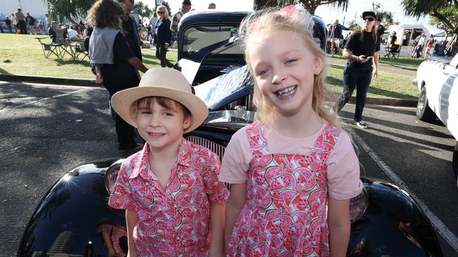 Artie, 5, and Gracie, 7, Jaques at Cooly Rocks On festival. Picture: Annette Dew