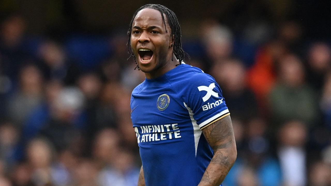 Raheem Sterling had an afternoon to forget for Chelsea in their FA Cup tie against Leicester City. (Photo by Glyn KIRK / AFP)