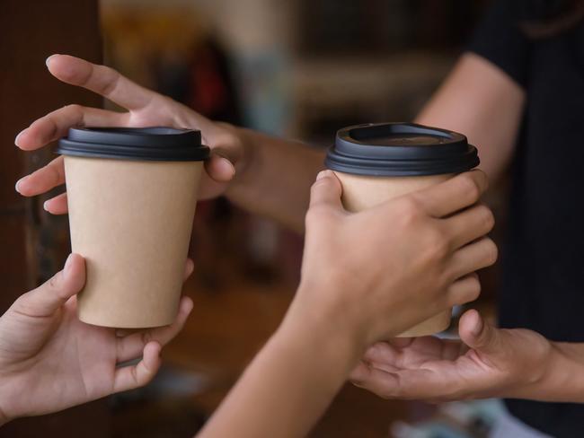 Coffee drinkers banned from using single-use cups have taken aim at the new eco-friendly alternative being used by cafe’s. Picture: iStock