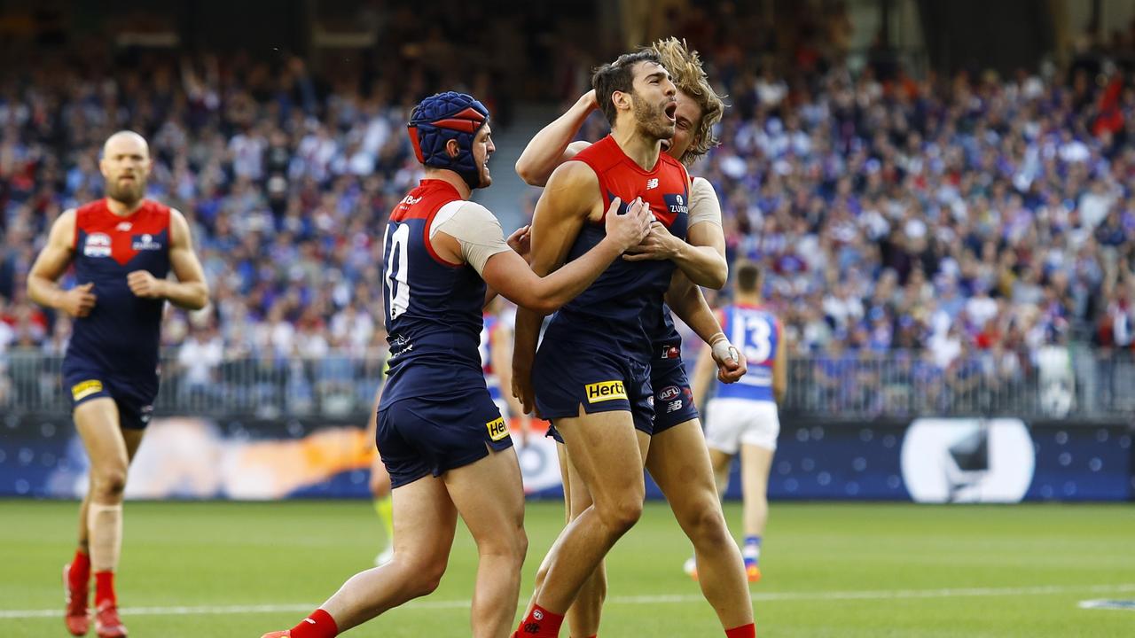 Christian Petracca took over the game en route to a Norm Smith Medal. Picture: Getty Images