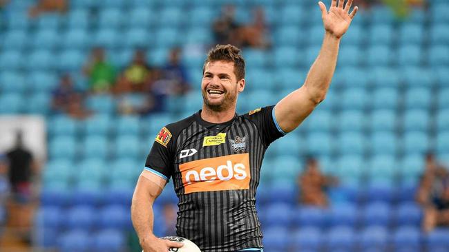 Anthony Don  of the Titans is seen prior to  the Round 1 NRL match between the Gold Coast Titans and the Canberra Raiders at CBus Super Stadium on the Gold Coast, Sunday, March 17, 2019. (AAP Image/Dave Hunt) NO ARCHIVING, EDITORIAL USE ONLY