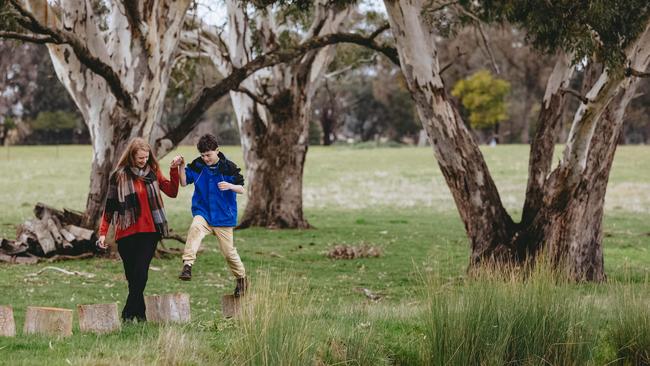 Quiet retreat: MASS’s Simone Reeves with Will Callaghan on the farm. Picture: Chloe Smith