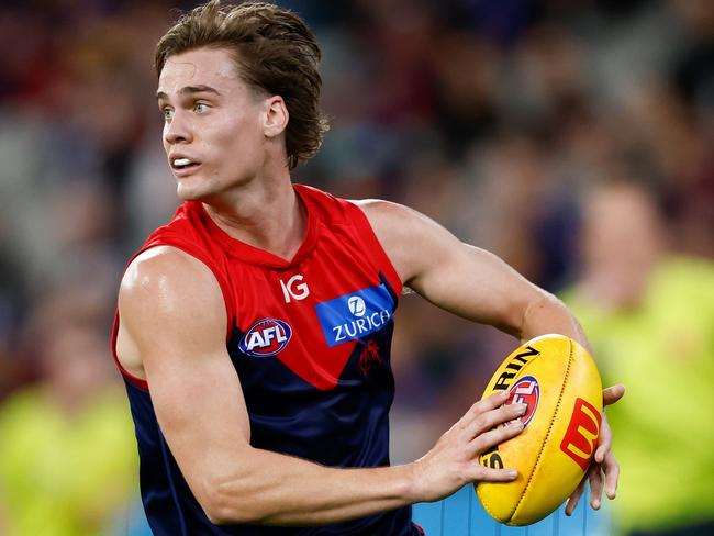 Trent Rivers on the burst earlier this season. Picture: Michael Willson/AFL Photos via Getty Images