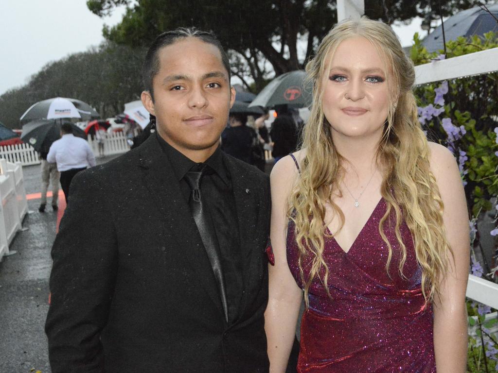 Graduate Charlie Cutajar and partner Summer Teske at Wilsonton State High School formal at Clifford Park Racecourse, Wednesday, November 13, 2024. Picture: Tom Gillespie