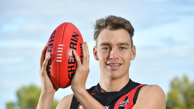 Riley Thilthorpe is a potential first overall pick in this year’s national draft. Picture: AAP/ Keryn Stevens.