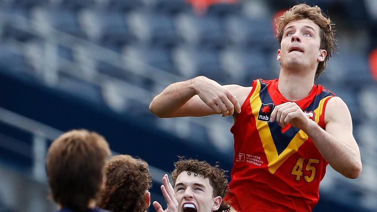 South Australian Harry Barnett is the leading ruck prospect in the draft pool. Picture: Dylan Burns/AFL Photos