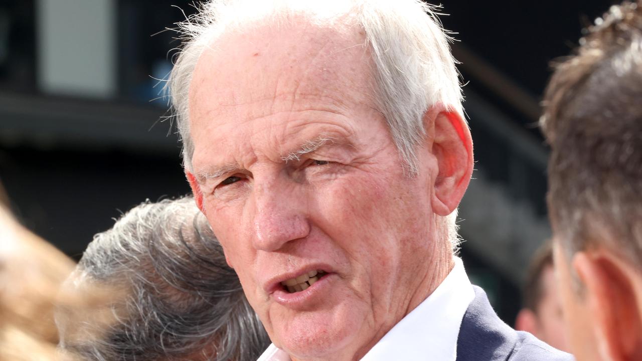 DolphinsÃ&#149; Head Coach Wayne Bennett, also there was chief executive Terry Reader and Ram Kangatharan the Budget Direct Managing Director &amp; CEO, at Toowong, on Wednesday 18th May 2022 - Photo Steve Pohlner