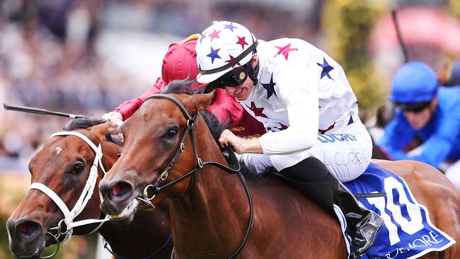 The Golden Eagle will encourage three-year-olds to continue racing. (Photo by Michael Dodge/Getty Images)