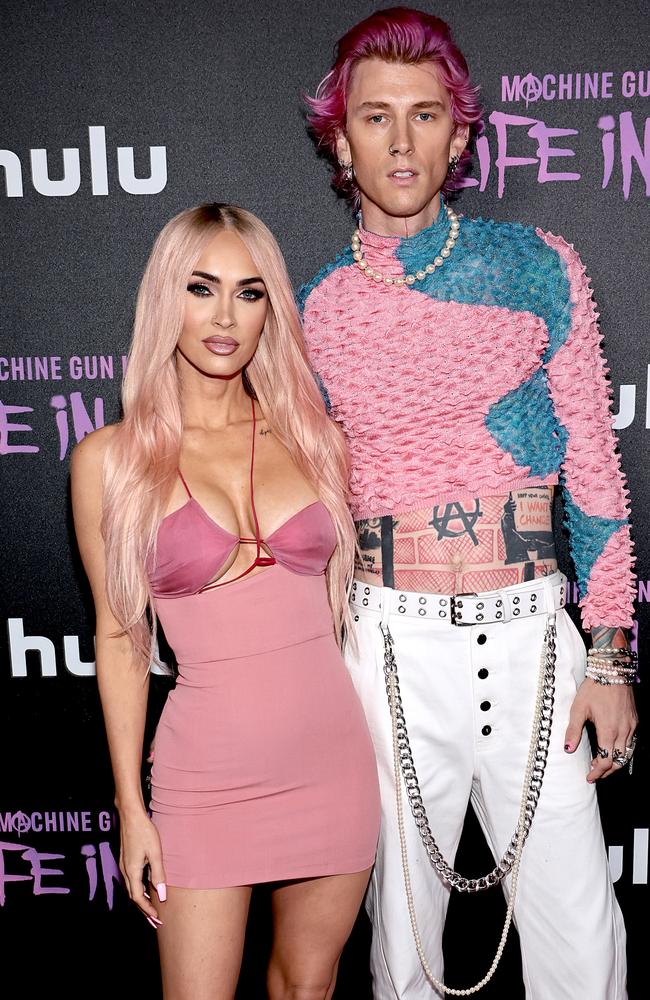 Megan Fox and Colson Baker "Machine Gun Kelly" attend "Machine Gun Kelly's Life In Pink" premiere on June 27, 2022 in New York City. Picture: Getty Images.