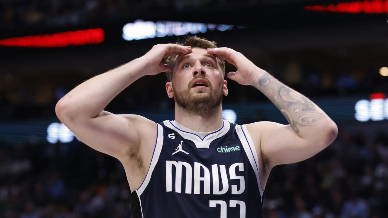 Luka dragged the Mavs to the finals. (Photo by Ron Jenkins/Getty Images)