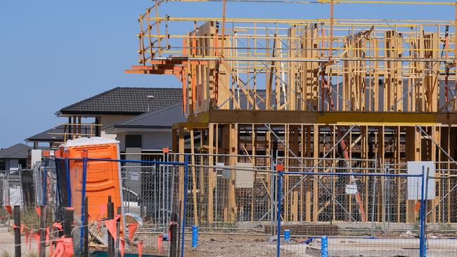 The RBA said rising interest rates will impact both home prices and construction activity. Picture: Luis Enrique Ascui/NCA NewsWire