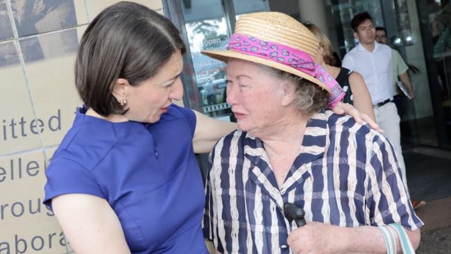 During her visit to Bankstown -Lidcombe Hospital on March 11, Premier Gladys Berejiklian met Panania's Elaine Crockett, who has been using the Bankstown -Lidcombe Hospital since 1969.