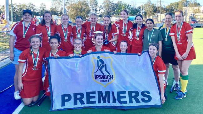 The Northern Strikers team that won the C-Grade grand final at the Ipswich Hockey Complex.