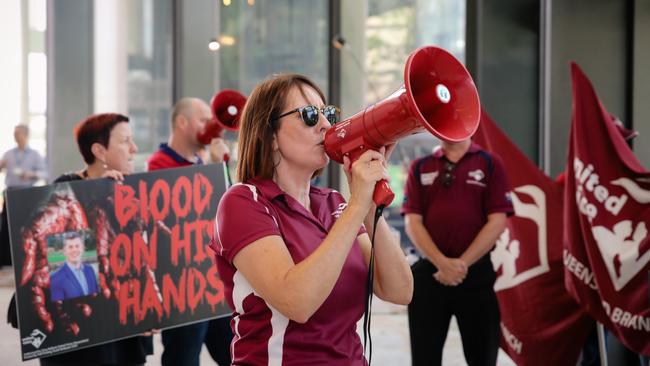 Protesters stormed the State Government building on March 6. Picture: Matthew Plant