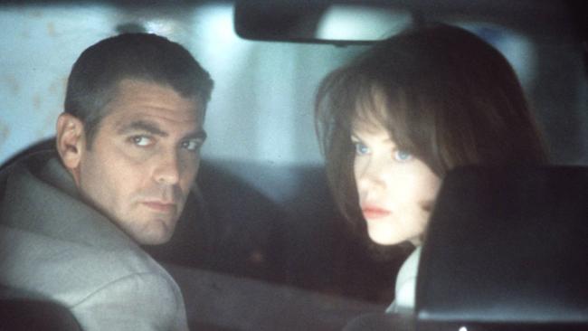 George Clooney and Nicole Kidman in The Peacemaker.