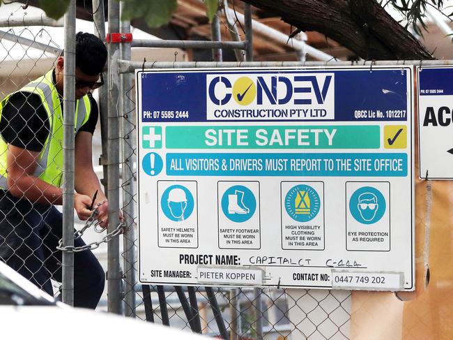 Condev building site at Varsity Lakes in Queensland. Picture: Nigel Hallett