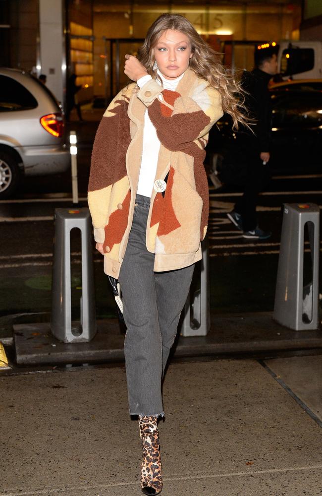 Model Gigi Hadid attends fittings for the 2018 Victoria's Secret Fashion Show in New York City. Picture: Raymond Hall/GC Images