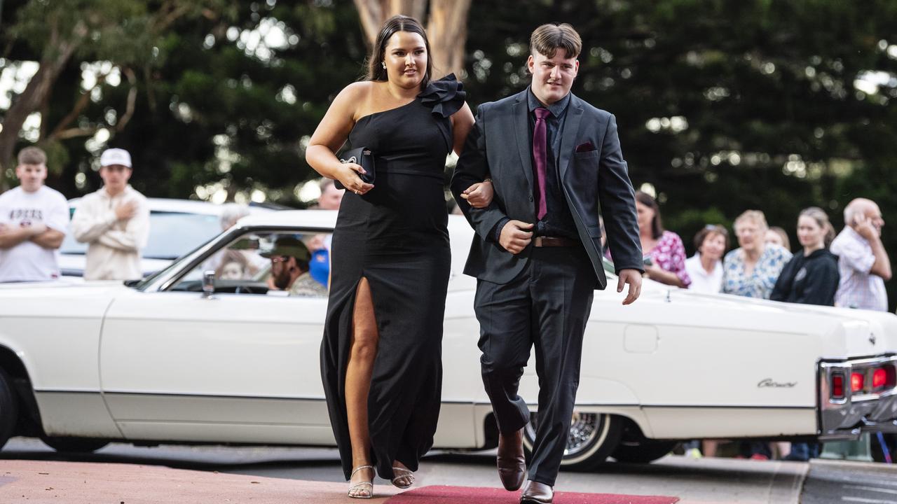 Thomas Dettori and partner Amelia Land at St Mary's College formal at Picnic Point, Friday, March 24, 2023. Picture: Kevin Farmer