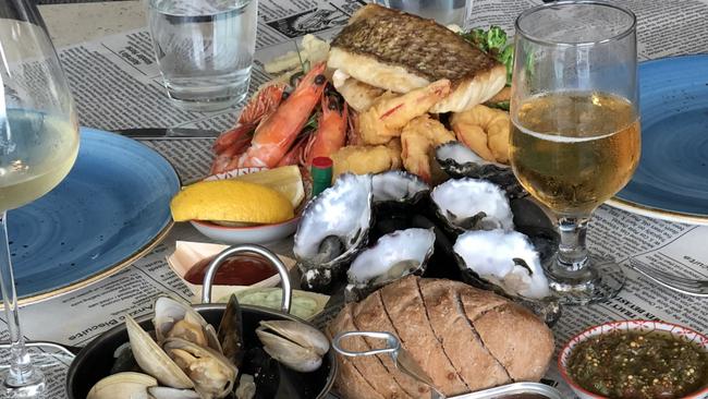 The seafood table at Seaduction Restaurant and Bar, Peppers Surfers Paradise