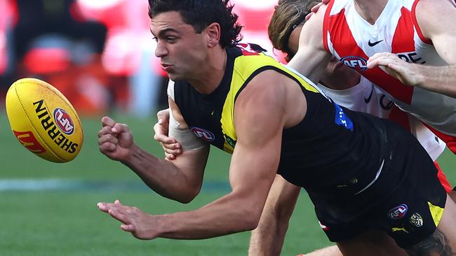 Tim Taranto has injured his wrist. Picture: Quinn Rooney/Getty Images