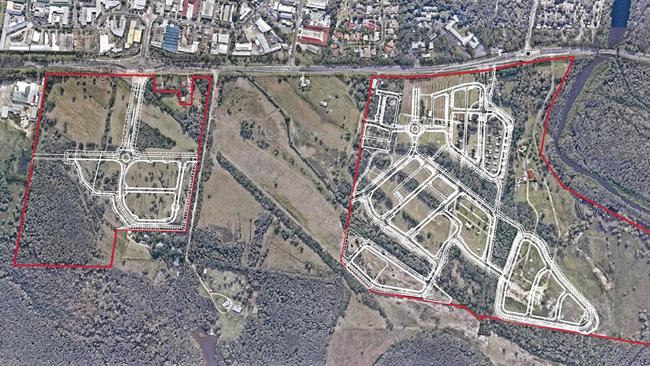 The areas south of Ewingsdale Rd which an amended West Byron subdivision DA from Site R&amp;D relates to.