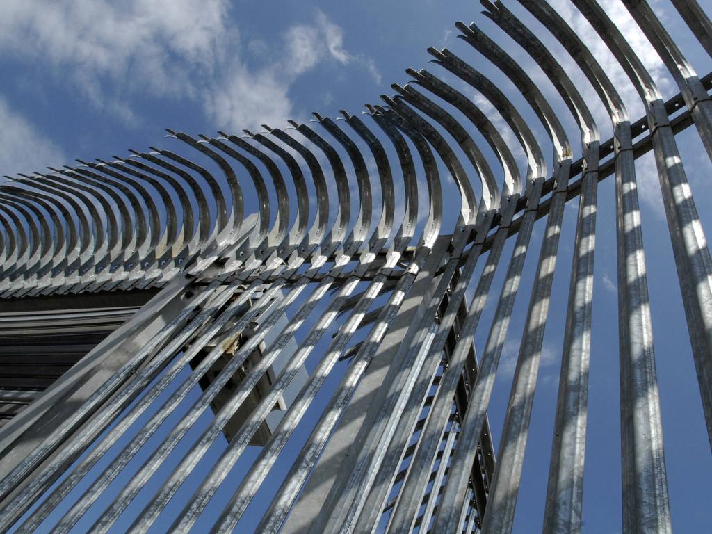 The gates at the Ashley Detention Centre.