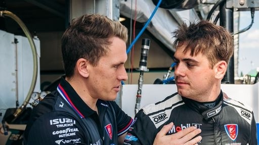 New Zealand young gun Ryan Wood, pictured with team owner Ryan Walkinshaw, will drive for Walkinshaw Andretti United in Supercars from next year. Pic: Supplied (**Not for use until Friday Sept 1 6AM**)