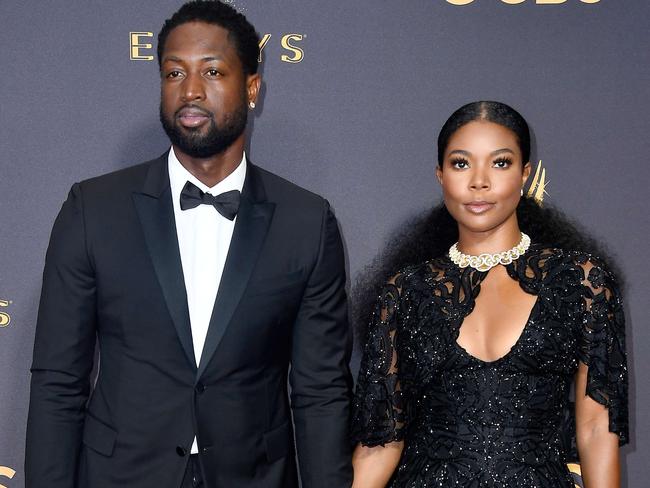 NBA player Dwayne Wade and Gabrielle Union at the 69th Annual Primetime Emmy Awards.