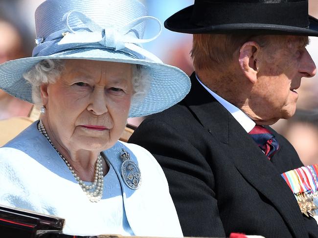 Britain's Queen Elizabeth II and Britain's Prince Philip, Duke of Edinburgh.  Picture:  AFP