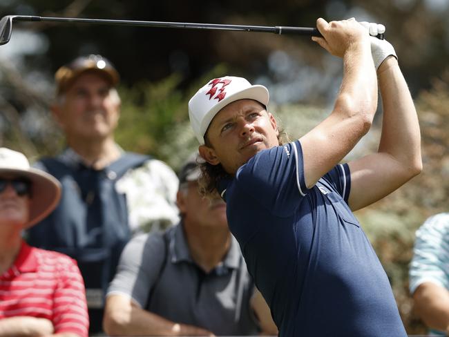 MELBOURNE, AUSTRALIA - NOVEMBER 27: Cam Smith of Australia plays in the Pro Am prior to the ISPS Handa Australian Open 2025 at Victoria Golf Golf Club on November 27, 2024 in Melbourne, Australia. (Photo by Darrian Traynor/Getty Images)