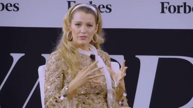 A video of Blake Lively admitting directors have "resented" her in the past has resurfaced and sparked backlash. Picture: Twitter.