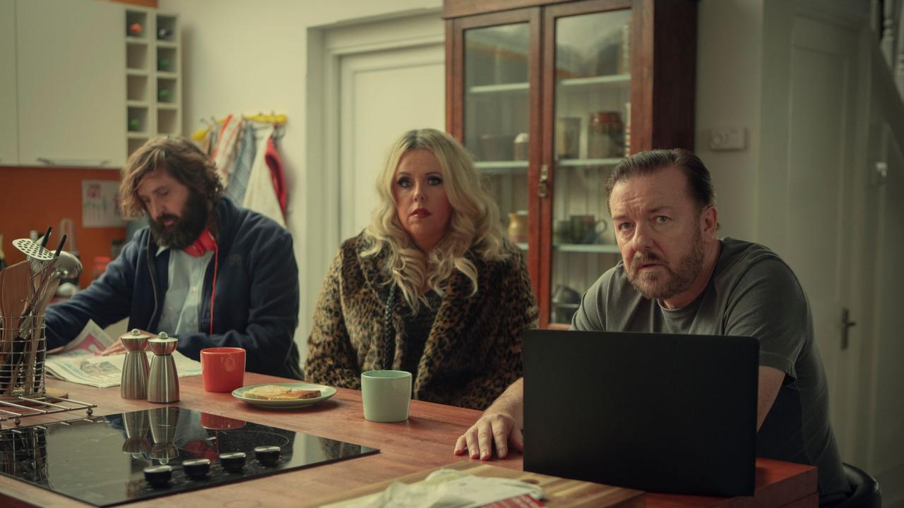 Ricky Gervais in his Netflix show After Life. Picture: Netflix