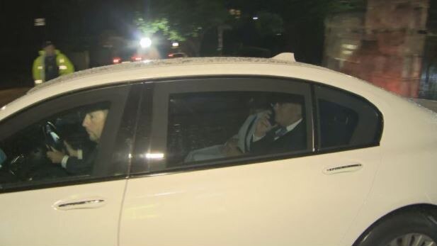 The Prime Minister was seen getting into a car following a devastating night for the Liberal Party, with the Coalition now unable to form a majority government.