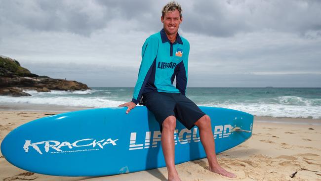 Ironman and lifeguard Clint Kimmins at Bronte Beach. Picture: Justin Lloyd.