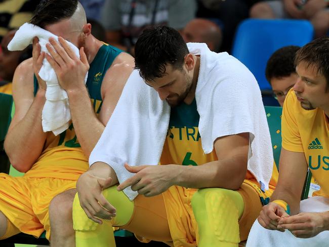 The Boomers bench is a picture of misery.