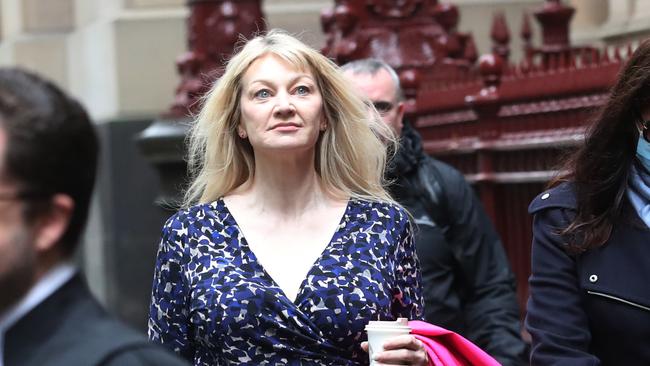 Mr Lynn’s wife, Melanie Lynn, has sat through her husband’s trial. Picture: NCA NewsWire / David Crosling