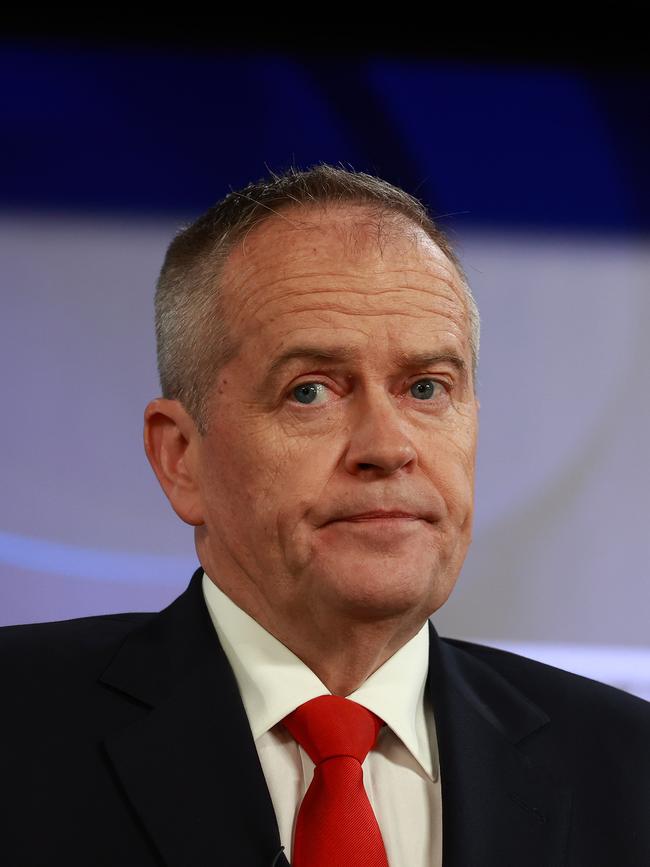 Bill Shorten, at the National Press Club in Canberra. Picture: NCA NewsWire / Gary Ramage