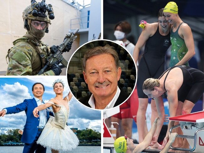 Commandos, ballet, swimmers and John Bertrand