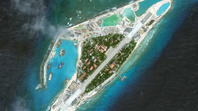 Analysis of satellite images has led researchers to believe the islands are almost finished. Picture: AFP