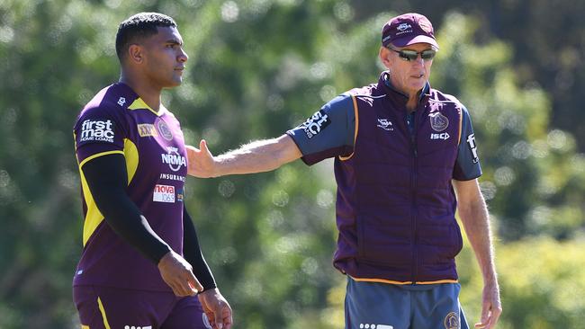 Wayne Bennett could help lure Tevita Pangai Jr to the Rabbitohs. Picture: AAP