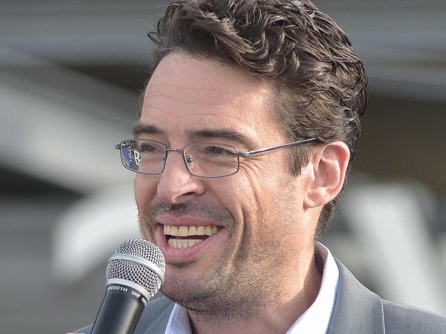 Central-AAPPhotos of Joe Hildebrand - Journalist , First time in CEO Sleepout on 4th April 2019 at 2041 James Craig Road, Rozelle NSW 2039, Australia(AAP/IMAGE-Flavio Brancaleone)