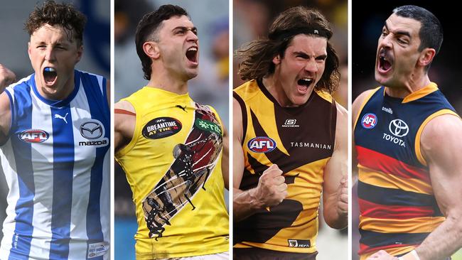 Brownlow contenders for club leaders