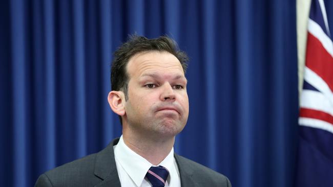 Queensland senator and Minister for Resources and Northern Australia Matt Canavan. Picture: Darren England.