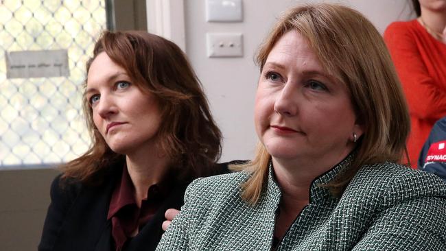  Georgina Downer and Rebekha Sharkie at a community forum in Stirling. Picture: Calum Robertson