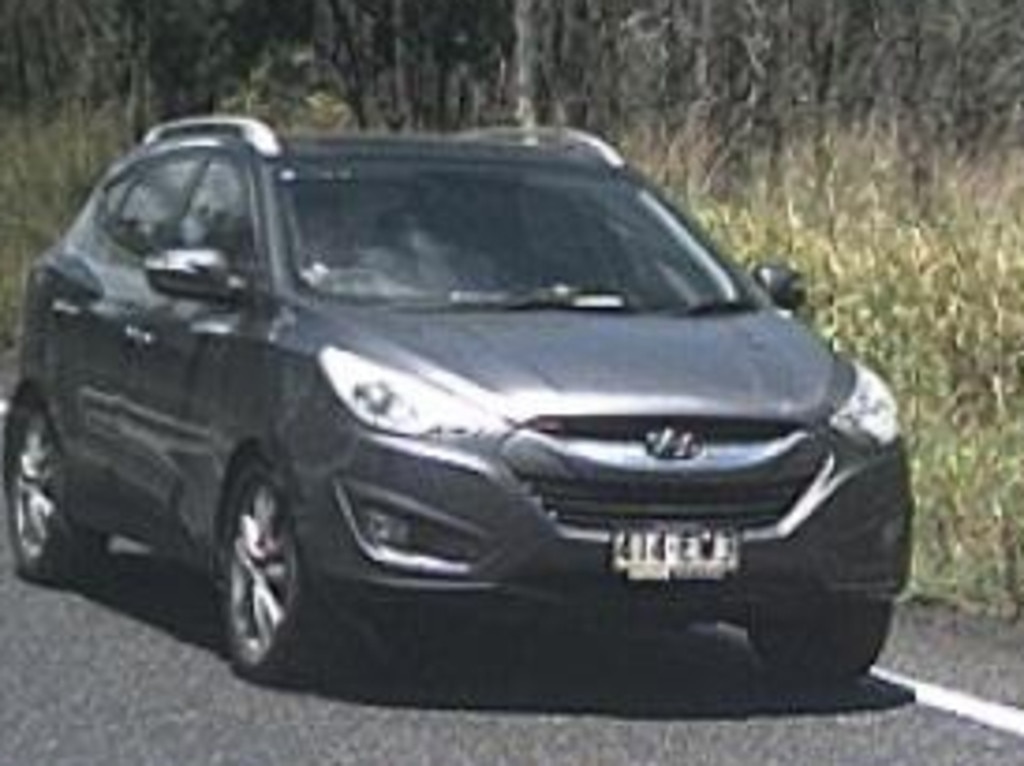 The 2011 Hyundai ix35 where the weapons were allegedly found.
