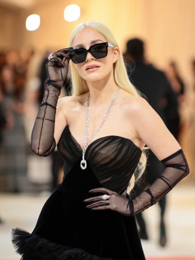 Chastain at the Met Gala... Picture: Getty