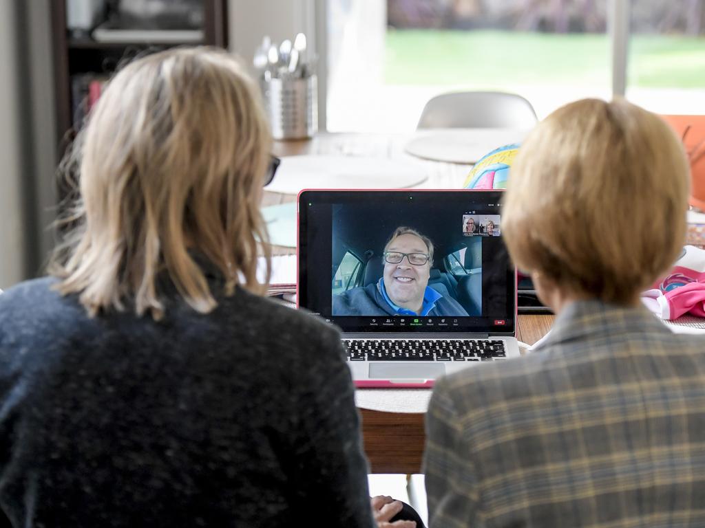 Former recruiting manager Todd Miller joined the panel over Zoom from his home in New Zealand. Picture: Roy VanDerVegt