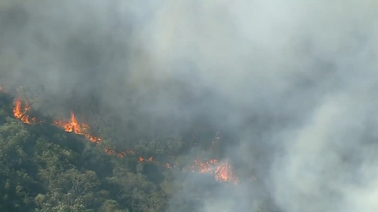 Emergency warning in place over out of control bushfire in NSW Northern Beaches