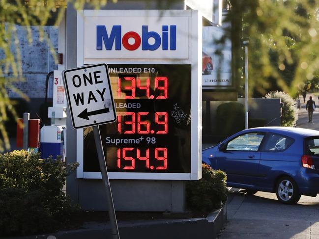 Petrol inexplicably increased in price in the lead-up to the long weekend. Picture: Richard Dobson