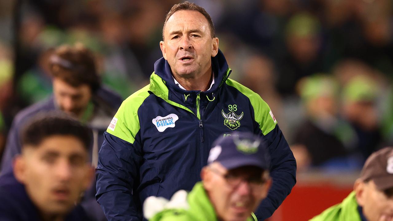 Raiders coach Ricky Stuart is set to wield the axe (Photo by Mark Nolan/Getty Images)